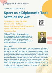 2021 FSH Spring Seminar: Sports as a Diplomatic Tool: State of the Art
