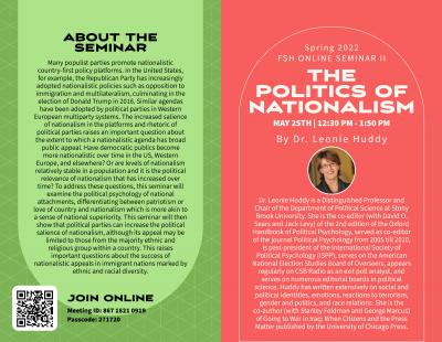 2022 FSH Spring Seminar II: The Politics of Nationalism