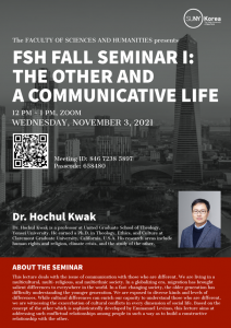 2021 FSH Fall Seminar: The Other and a Communicative Life